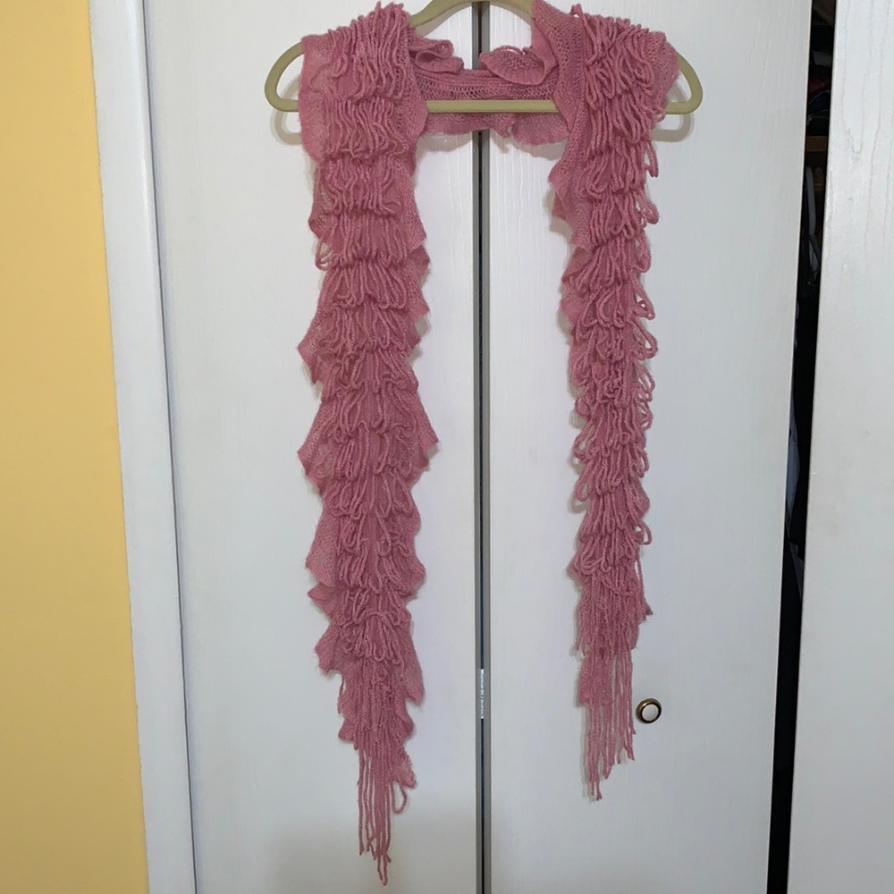 Rose pink scarf